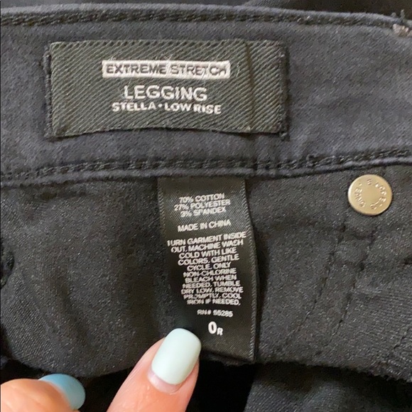 *SOLD*Express Jean Leggings Black Size 0R - Picture 4 of 6